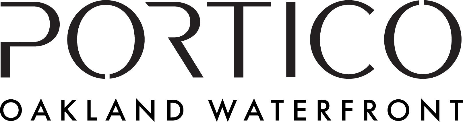 Portico Waterfront Logo Black